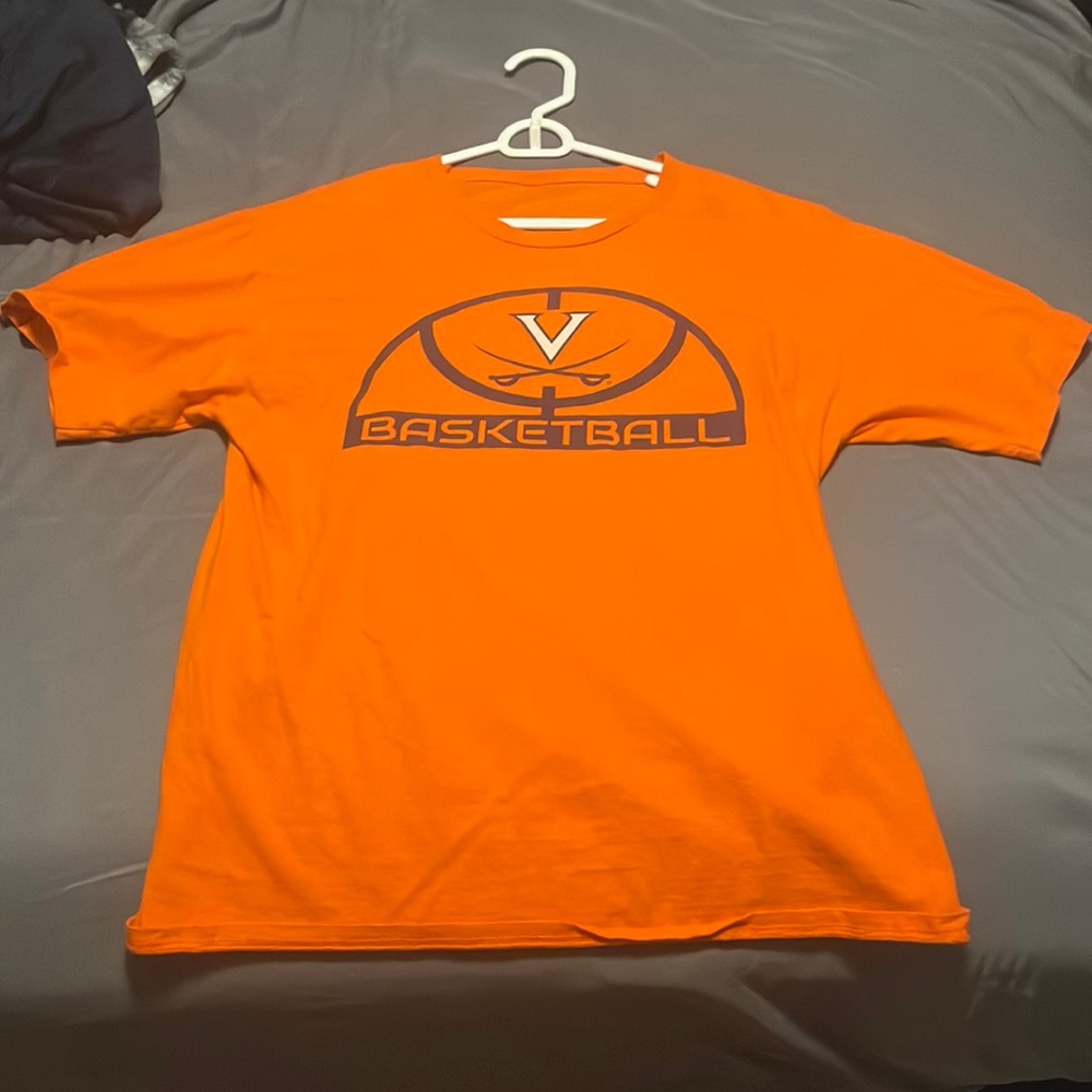 Orange Virginia UVA basketball t shirt